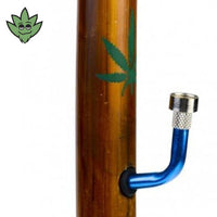 Head shop france bang en bois de bambou leaf | tristancbd.com