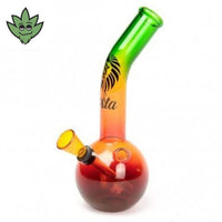 Head Shop France Paris France Bang en verre mini Rasta vert jaune rouge | tristancbd.com