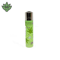 Clipper briquet dessin cannabis collection rare vert | tristancbd.com