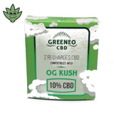 Cartouche rechargeable CBD OG Kush Greeneo | tristancbd.com