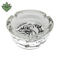 Accessoire Fumeur Cendrier Bulldog blanc en verre | tristancbd.com