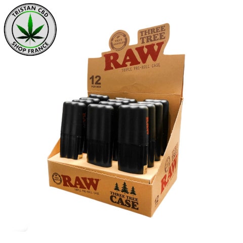 Boite raw triple pré-roulé Cannabis Head Shop | tristancbd.com