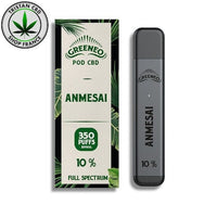 Cigarette électronique jetable CBD Anmesai Greeneo | tristancbd.com